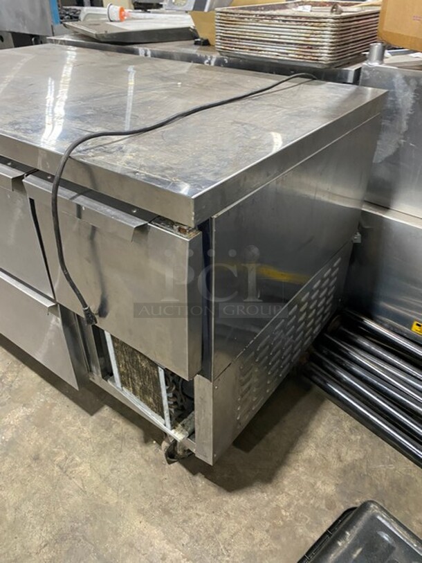 Continental Refrigerator! Lowboy ALL Stainless Steel! 60 in Table with Two Doors! And Two Pull Out Drawers! 115V 60HZ 1Phase Model: CRA60 Serial: 15712081
 - Image 2 of 9