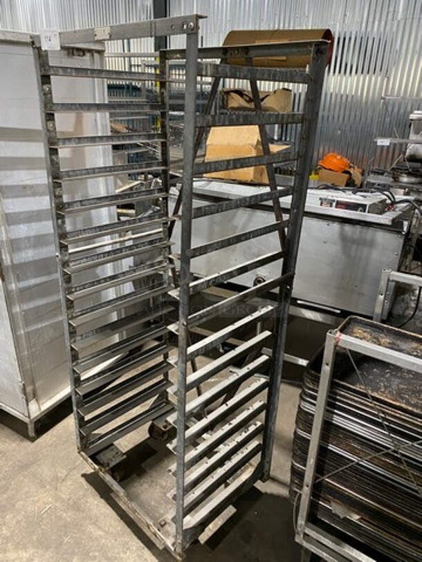 Metal Commercial Pan Transport Rack! On Casters! - Image 2 of 7
