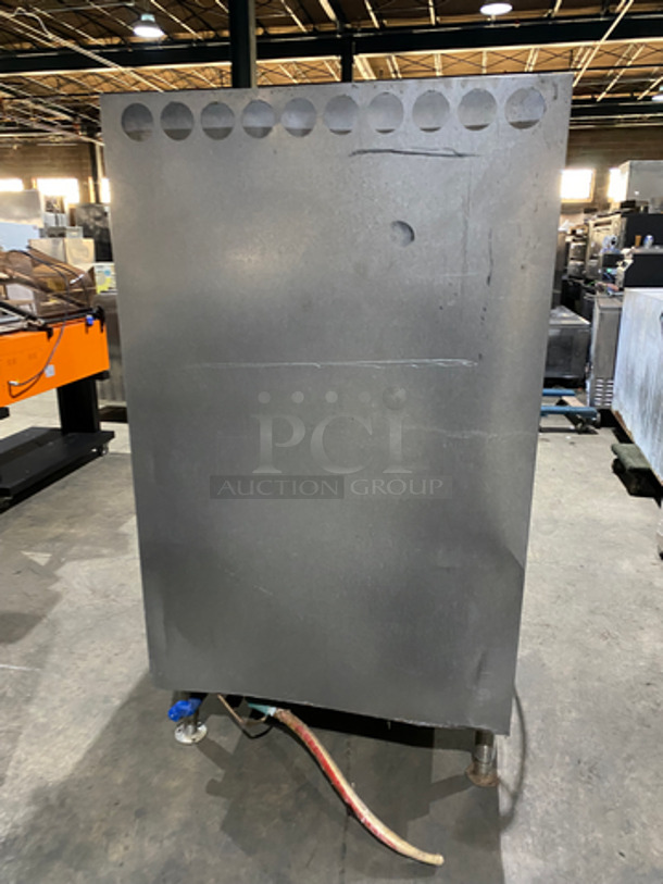 WOW! Cleveland Natural Gas Powered Commercial Double Tilted Kettle Cabinet Assembly! With 2 10 Gallon Kettles! All Stainless Steel! On Legs! Model: 36GMK1010200 SN: 1411230000835 115V 60HZ 1 Phase - Image 4 of 12