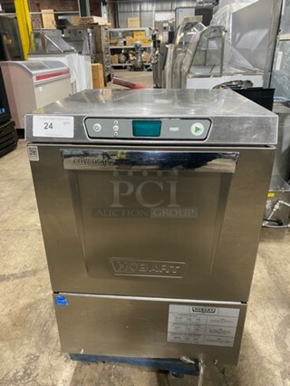 Sweet! Hobart Late Model Under The Counter Commercial Dishwasher! Advansys Series! Model LXER Serial 231184904! 120/208/240V 1 Phase! All Stainless Steel!
