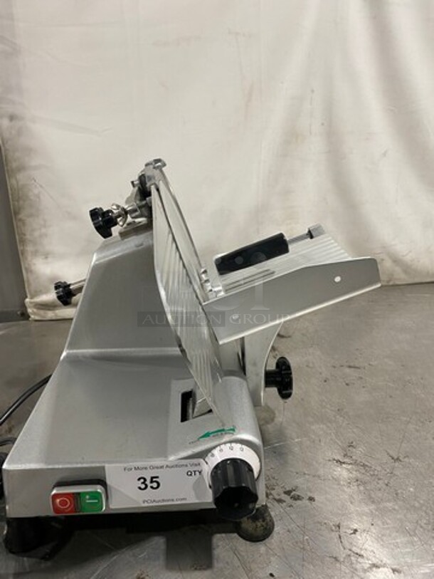 Commercial Countertop Semiautomatic Deli/ Meat Slicer! All Stainless Steel! Model: WEDB250B4 110V - Image 1 of 9