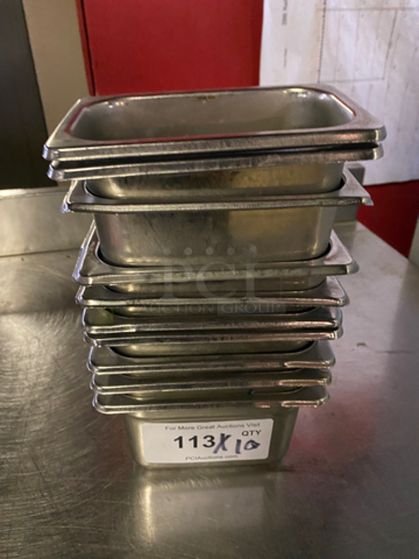 Steamtable Pans! All Stainless Steel! 10x Your Bid!