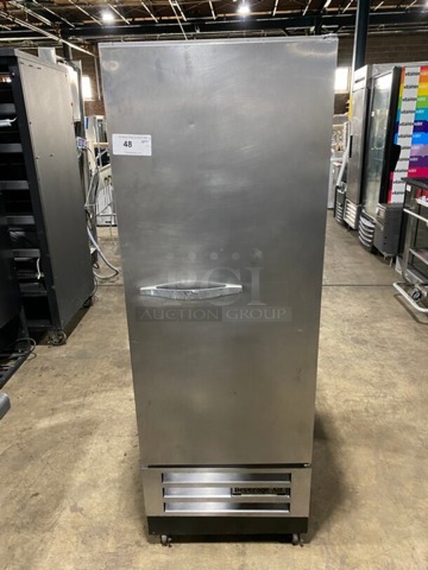 Beverage Air Commercial 2 Door Reach In Cooler! With Poly Coated Racks! All Stainless Steel! On Casters! SN: 6558978