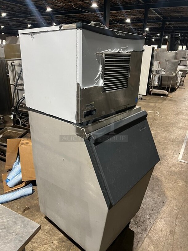 LATE MODEL Scotsman Prodigy Commercial AIR-COOLED Ice Making Machine! With Ice Bin! All Stainless Steel! Model C0530MA1D Serial 16021320011071! 115V 1Phase! On Legs! - Image 10 of 10
