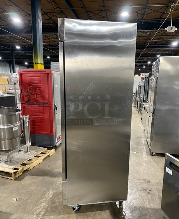LATE MODEL! 2022 Asber Commercial Single Door Reach In Freezer! All Stainless Steel! On Casters! MODEL ARF23HFHC SN:8102673343 115V 1PH - Image 4 of 9