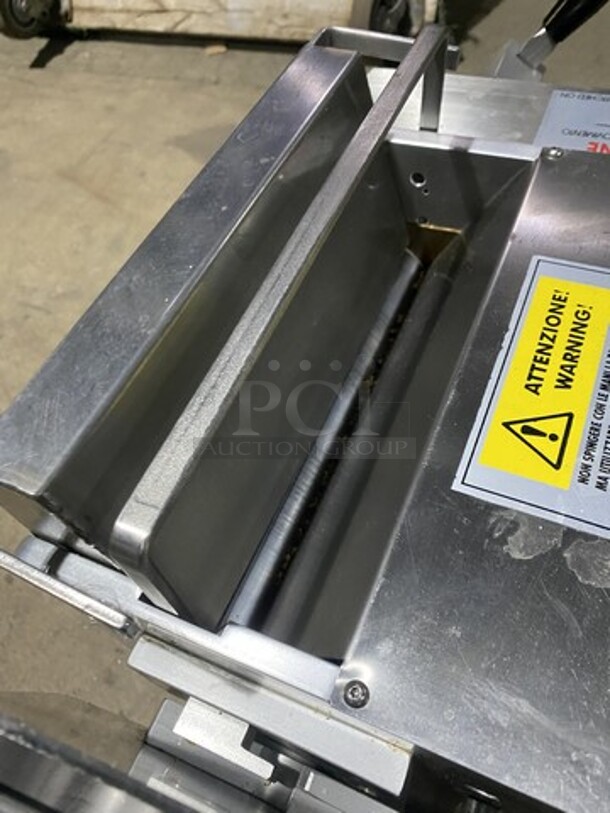 Nice! 2006 La Monferrina Commercial Countertop Pasta Dough Sheeter! All Stainless Steel! Model NINA Serial 06N093! 220V! - Image 5 of 8