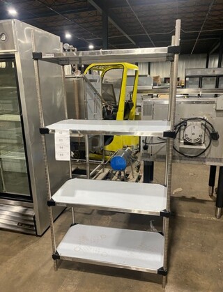 Uline Commercial Metal 4 Tier Shelf! 