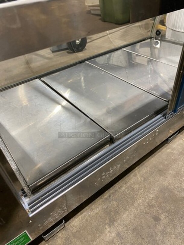 WOW! 2009 Diamond Commercial Countertop Refrigerated Sushi Display Case Merchandiser! With Curved Glass! Stainless Steel Body! On Small Legs! Model: GVRB120 SN: 2009072964! Working When Removed! - Image 6 of 9