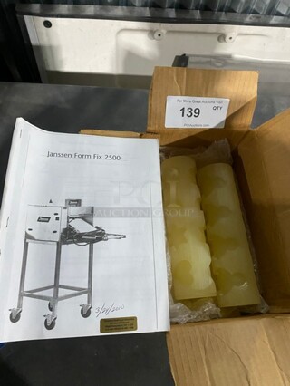 NEW! Janssen Commercial Cookie Depoister! With Cookie Dies Attachments! All Stainless Steel! MODEL 2500