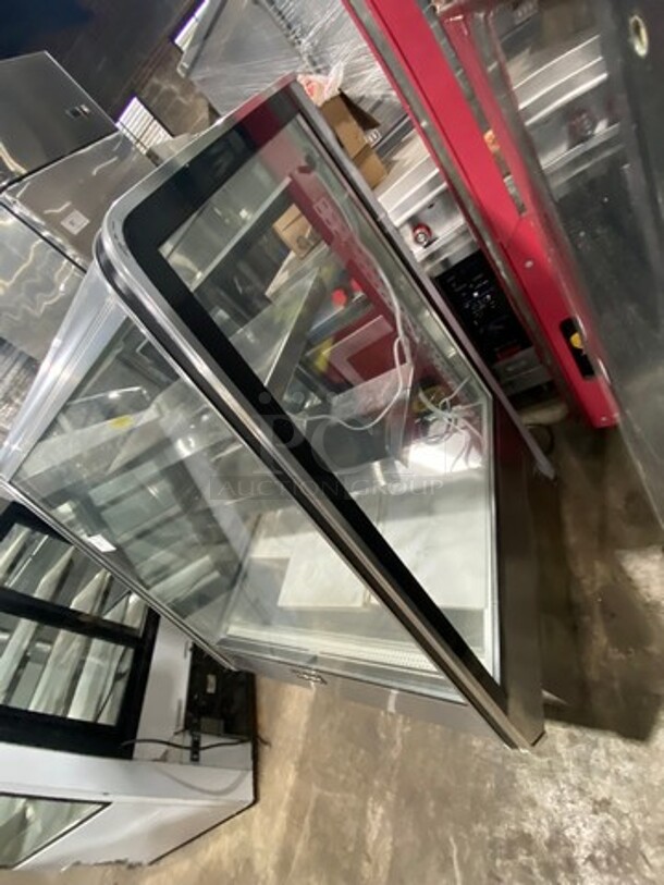 LATE MODEL! 2016 Cool Tech Commercial Bakery Case Merchandiser! With Slanted Front Glass! With Stainless Steel Shelves! With Rear Access Doors! WORKING WHEN REMOVED! Model: CMPH36HB SN: 16791 120V 60HZ - Image 2 of 9