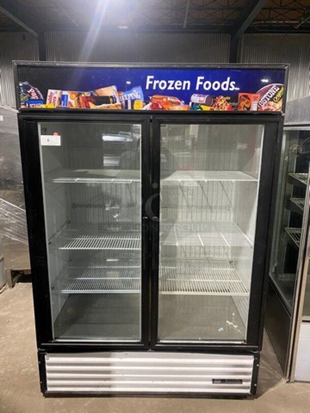 True 2 Door Reach In Freezer Merchandiser! With View Through Doors! With Poly Coated Racks! Model: GDM49F SN: 14001566 115/208/230V 60HZ 1 Phase - Image 1 of 9