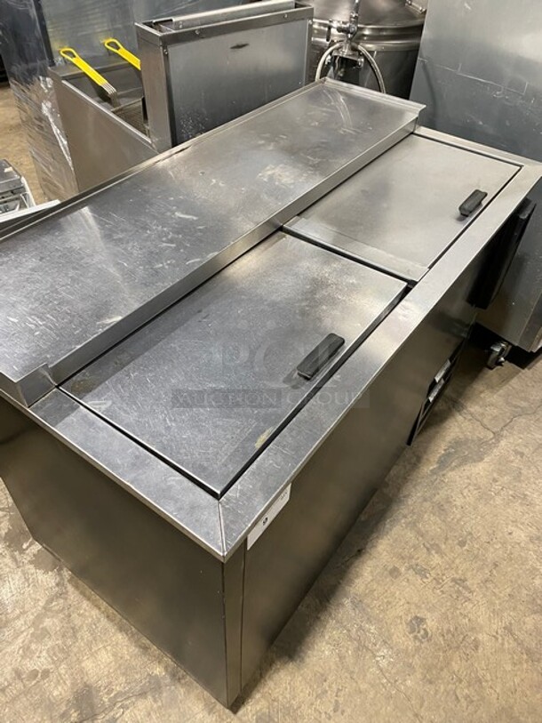 Fogel Stainless Steel Commercial Back Bar Bottle Cooler w/ 2 Sliding Lids! MODEL BC50DBST SN:2003100019 115V 1PH - Image 10 of 10