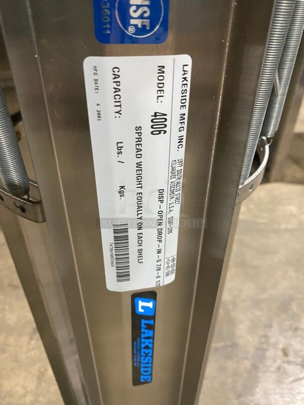 New In Box! Lakeside Stainless Steel Drop In Plate Dispenser! MODEL 4006 - Image 4 of 5