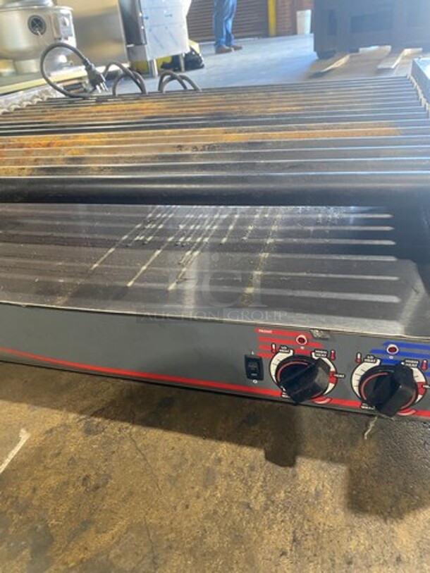 APW Wyott Commercial Countertop Hot Dog Roller Grill! All Stainless Steel! On Legs! Model: HRS755T SN: 8179619120006 208/240V 60HZ 1 Phase - Image 6 of 8