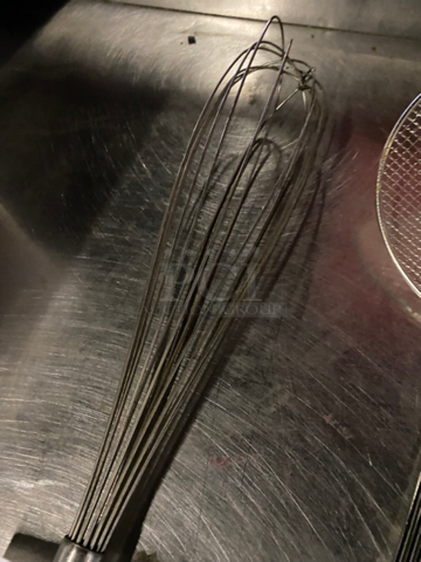 ALL ONE MONEY! MISCELLANEOUS ITEMS! 1 Metal Whisk And 1 Mesh Strainer! - Image 4 of 4