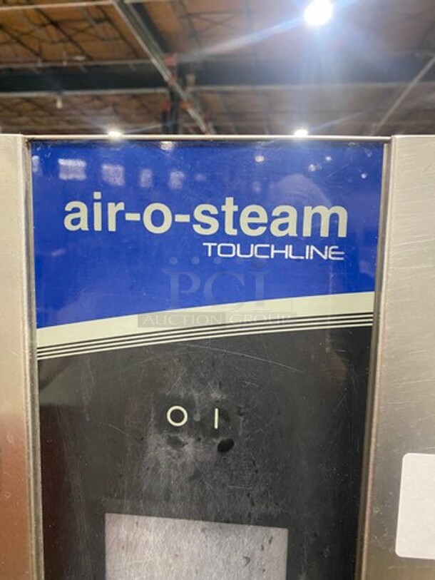 WOW! Electrolux Air-O-Steam Natural Gas Touch Line Combi Convection Oven! With View Through Door! Metal Oven Racks! With Open Underneath Storage Space! All Stainless Steel! On Legs! Model: AOS102GTP1 SN: 20404001 - Image 9 of 12