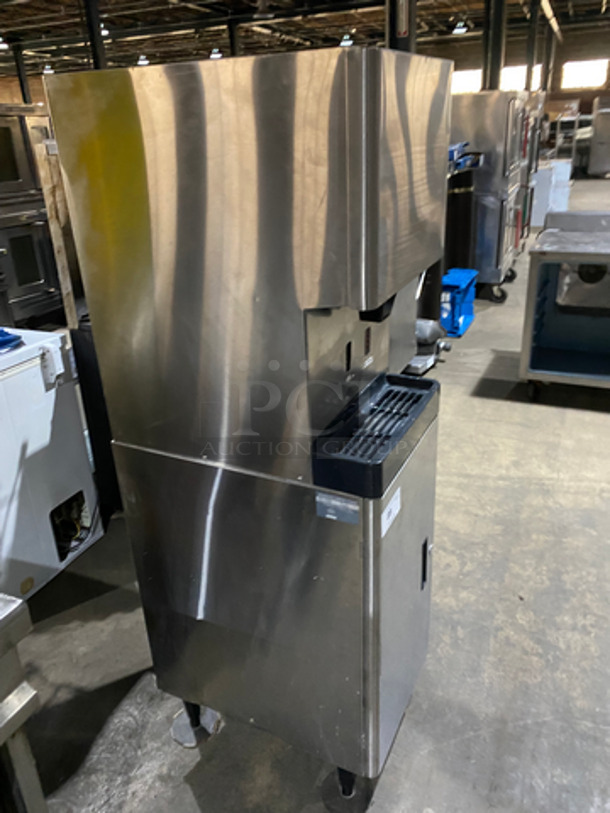 COOL! Hoshizaki Commercial Free Standing Ice Maker/Dispenser And Water Dispenser! All Stainless Steel! On Legs! Model: DCM-270BAH-OS SN: T02451H 115/120V 60HZ 1 Phase - Image 2 of 8