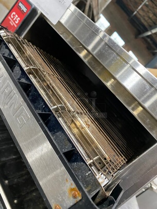 Waring Commercial Countertop Conveyor Toaster Oven! All Stainless Steel! Model: CTS1000 120V - Image 6 of 8