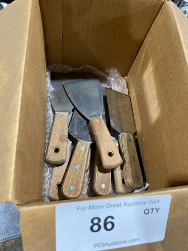 ALL ONE MONEY! Rolled Ice Cream Scraper! Stainless Steel With Wooden Handle! - Image 1 of 4
