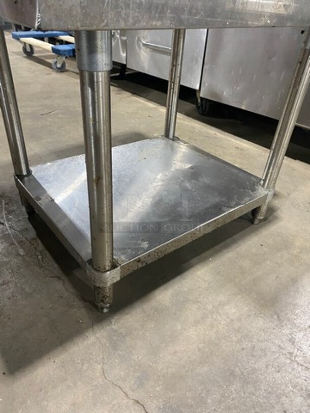 LATE MODEL! 2022 Cook Rite Commercial Countertop Natural Gas Powered Char Broiler Grill! With Back & Side Splashes! On Commercial Equipment Stand! All Stainless Steel! With Underneath Storage Space! Model ATRC24 Serial ATRC24AUS100322070800C40027! On Legs! - Image 7 of 9
