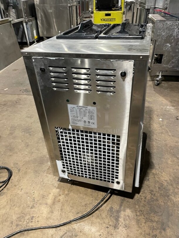 2017 Late Model SpaceMan 3 Handle Counter Top Gravity Fed Ice Cream Machine! All Stainless Steel! Model 6235A Serial 171625 220V 60HZ 1Phase! Working When Removed! - Image 4 of 9