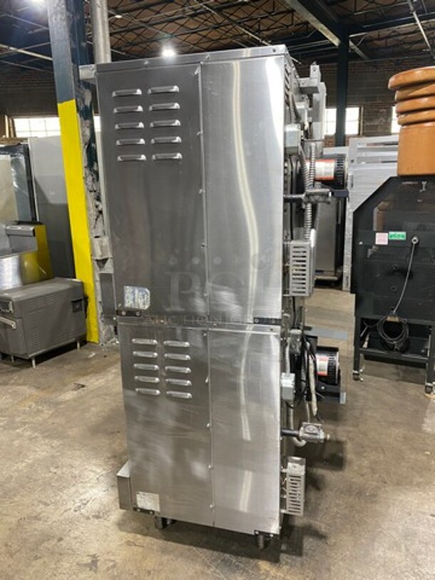 American Range Commercial Natural Gas Powered Double Deck Convection Oven! With Solid Doors! All Stainless Steel! On Casters! 2x Your Bid Makes One Unit! Model: MSD2 SN: 150708080 - Image 2 of 11