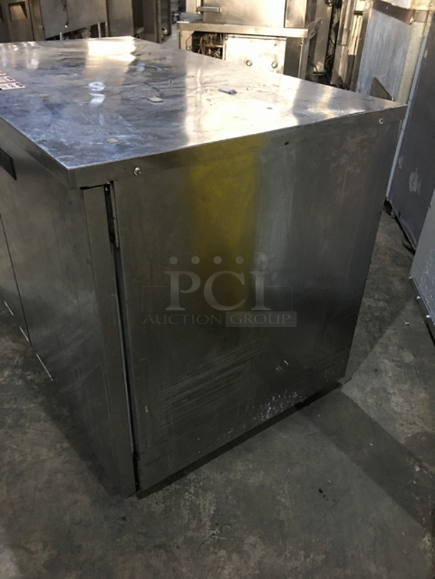 COOL! Delfield Manitowoc Commercial 2 Door Lowboy/Worktop Cooler! With Poly Coated Racks! All Stainless Steel! Model: UC4048STAR SN: 1504152000961 115V 60HZ 1 Phase - Image 2 of 8