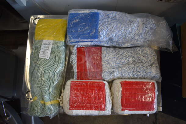 6 Various Mop Heads. 6 Times Your Bid!