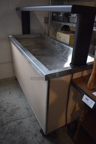 Metal Commercial Buffett Station on Commercial Casters. 60x27x55. Tested and Working!