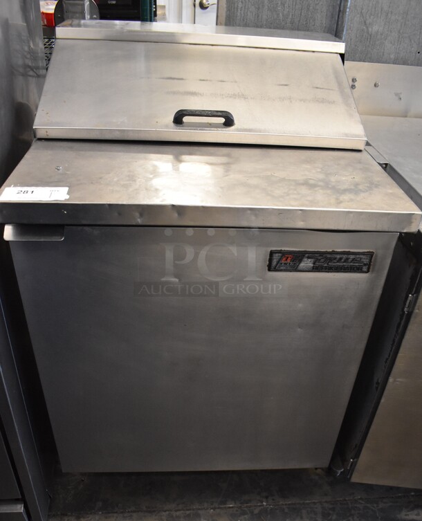 True TSSU-27-8 Stainless Steel Commercial Sandwich Salad Prep Table Bain Marie Mega Top. 115 Volts, 1 Phase. 27.5x30x44. Tested and Powers On But Does Not Get Cold - Image 1 of 7