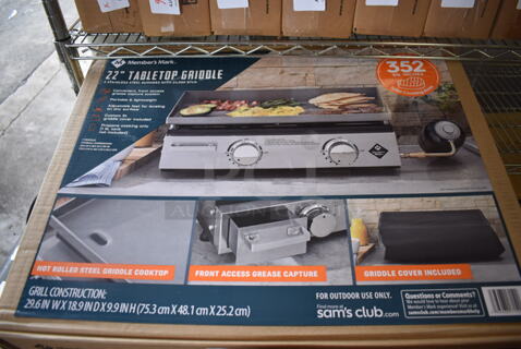 BRAND NEW IN BOX! Member's Mark 22" Tabletop Griddle.