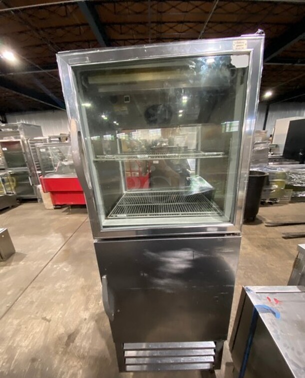 COOL! Beverage Air Half Glass Half Solid Pass-Thru Cooler! MODEL RID18HGS26BO SN: 11909997 115V 1PH - Image 4 of 9