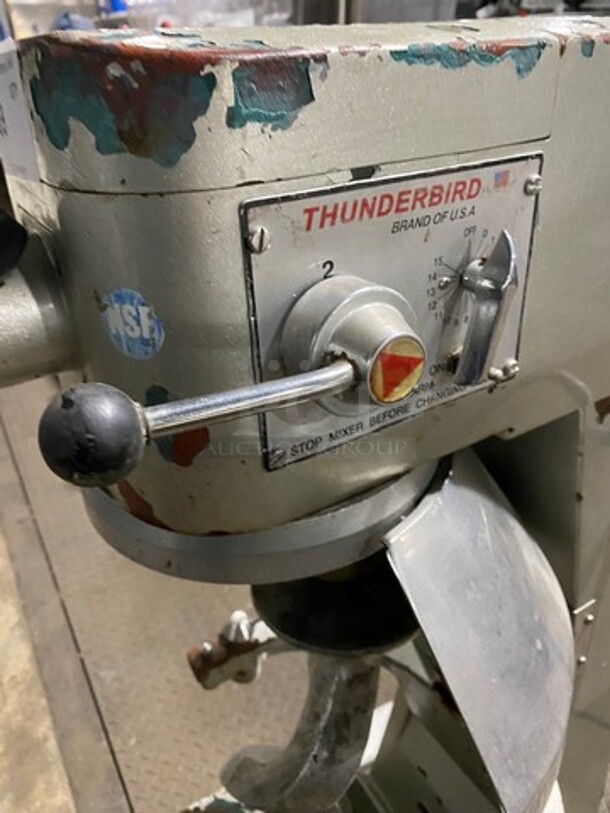Thunderbird Commercial Planetary Mixer! With Spiral Hook Attachment! - Image 7 of 8