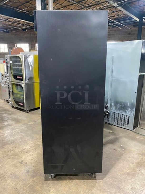 NICE! YUKON 3 Sliding Door Glass Refrigerated Merchandiser Reach In Cooler! Model YGSM-72! On Casters! Voltage 115V-60Hz-1ph! - Image 8 of 8
