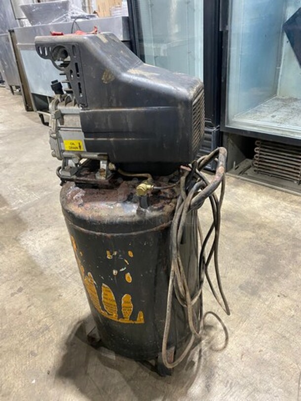 Central Pneumatic Commercial Air Compressor! On Legs! - Image 4 of 8