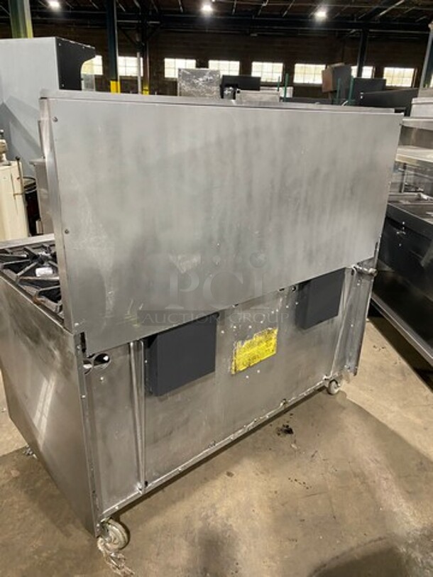 Sunfire Commercial Natural Gas Powered 10 Burner Stove! With Raised Back Splash! With 2 Full Size Oven Underneath! All Stainless Steel! On Casters! - Image 3 of 11