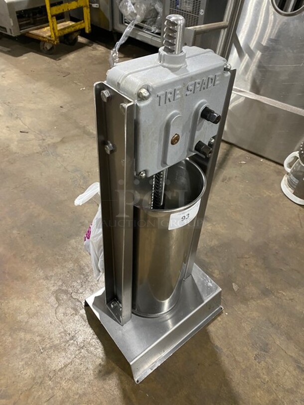 Tre Spade Stainless Steel Sausage Stuffer! - Image 7 of 7