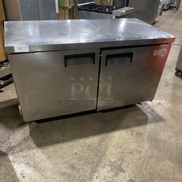 Coldline Commercial 2 Door Lowboy/ Worktop Freezer! All Stainless Steel! Model: UC60F 115V - Image 1 of 8