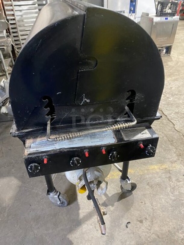 WOW! Belson Porta Grill LP Powered BBQ Grill! On Casters! Model: PG2460II SN: 4459 - Image 4 of 8