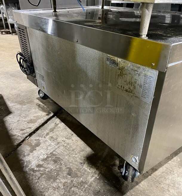 Stainless Steel Commercial 2 Drawer Chef Base on Commercial Casters! 115V - Image 3 of 8
