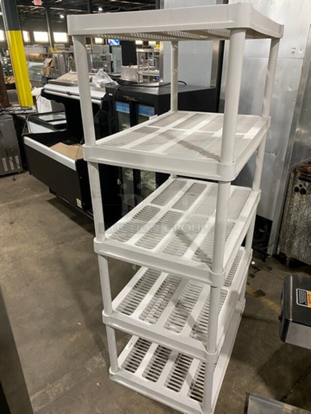 Commercial Poly 5 Tier Shelf! BUYER MUST DISMANTLE! PCI CANNOT DISMANTLE FOR SHIPPING! PLEASE CONSIDER FREIGHT CHARGES! - Image 2 of 5