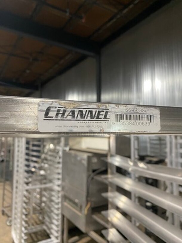 Channel Metal Commercial Pan Transport Rack! On Casters! - Image 6 of 6