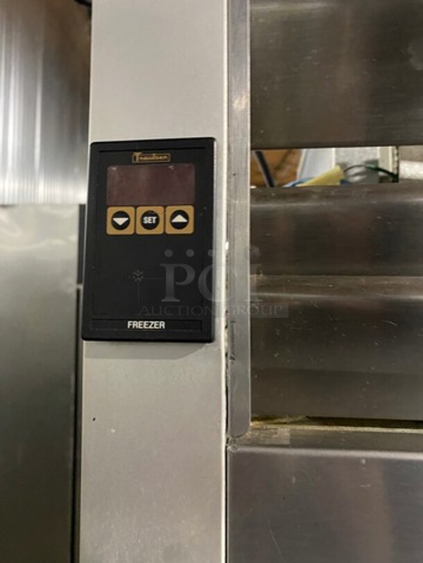 Traulsen 2 Door Reach In Freezer Unit! With Poly Coated Racks! All Stainless Steel! On Casters! Model: G22010 SN: T177456A12 115V 60HZ 1 Phase - Image 9 of 11