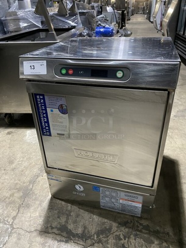 Hobart All Stainless Steel Under The Counter Dishwasher! Model LXIC Serial 231110053! 120V 1 Phase!  - Image 1 of 9