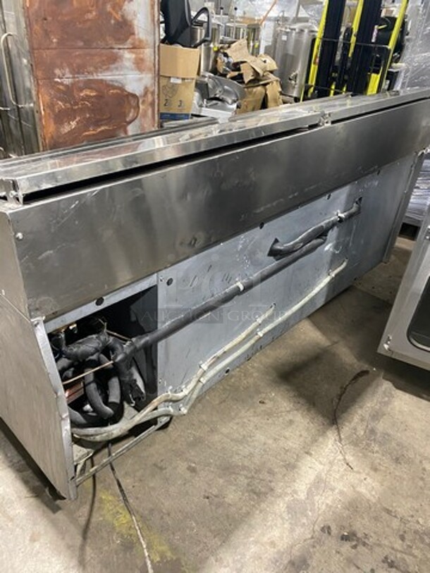 Randell Commercial Refrigerated Pizza Prep Table! With 4 Drawer & Single Door Refrigerated Storage Space Underneath! All Stainless Steel! Model 8383N Serial W27312911! 115V 1Phase! On Casters! - Image 3 of 12