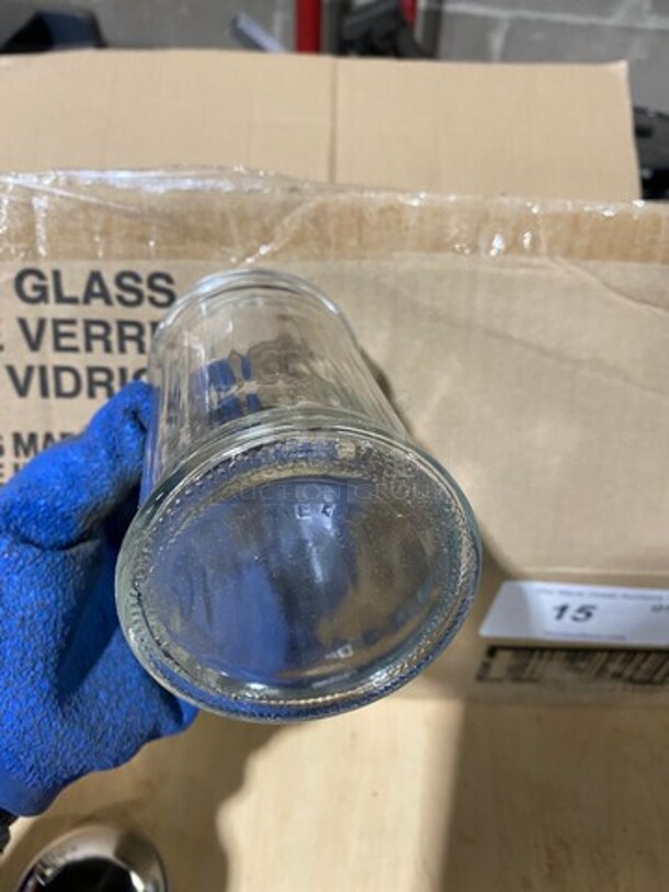 IN THE BOX! Libbey Clear 12 Oz Glass Sugar Pourer! With Chrome Top! - Image 6 of 6