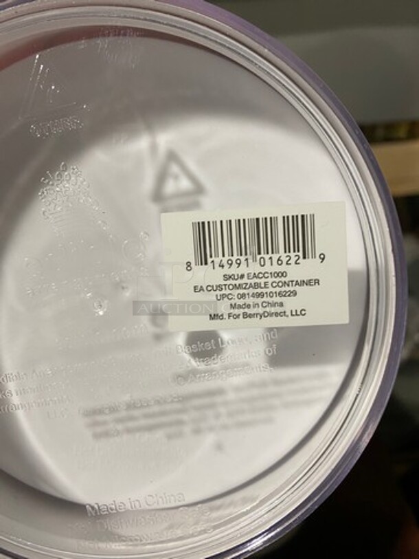 ALL ONE MONEY! Round Multi-Purpose Containers! Good For Decor/ Arrangements! - Image 5 of 6