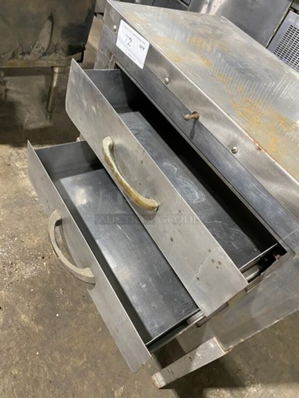 Commercial Electric Powered 2 Drawer Warmer! All Stainless Steel! On Legs! - Image 5 of 8