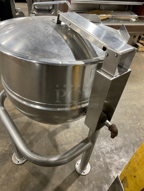 Groen Commercial Direct Steam Tilted Soup Kettle! All Stainless Steel! On Legs! - Image 4 of 7