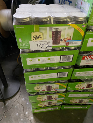 Ball 12 OZ Crystal Clear Jars! With Lids!